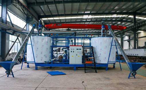 Modification of the electrical control system of modified bitumen equipment