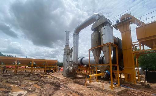 Safety measures for natural gas asphalt mixing stations