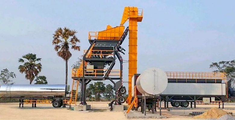 mobile batch asphalt plant